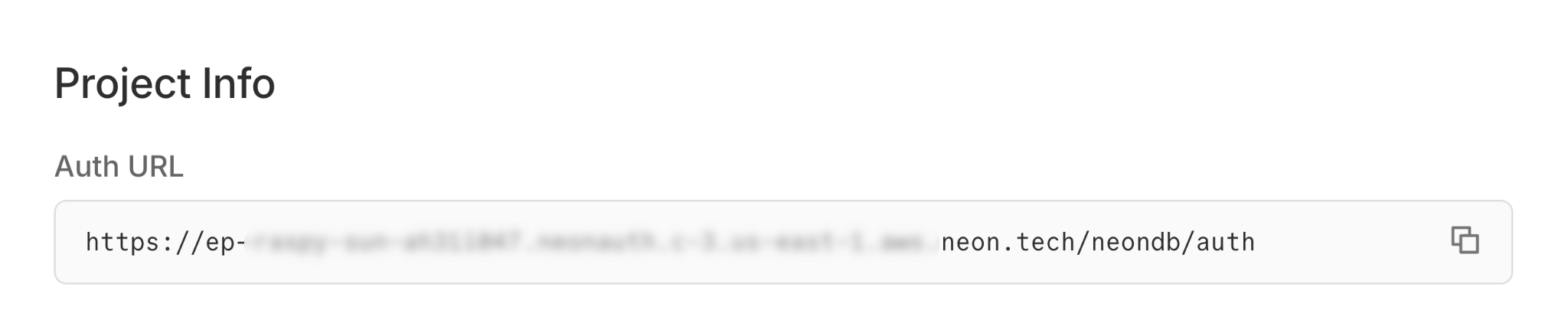 Neon Auth Base URL